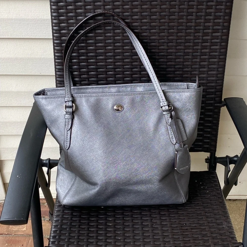 Coach Saffiano Leather Tote, Medium